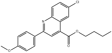 butyl 6-chloro-2-(4-methoxyphenyl)-4-quinolinecarboxylate