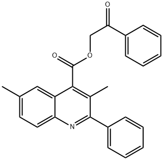 2-oxo-2-phenylethyl 3,6-dimethyl-2-phenyl-4-quinolinecarboxylate