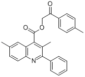 2-(4-methylphenyl)-2-oxoethyl 3,6-dimethyl-2-phenyl-4-quinolinecarboxylate