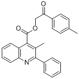 2-(4-methylphenyl)-2-oxoethyl 3-methyl-2-phenyl-4-quinolinecarboxylate Structural