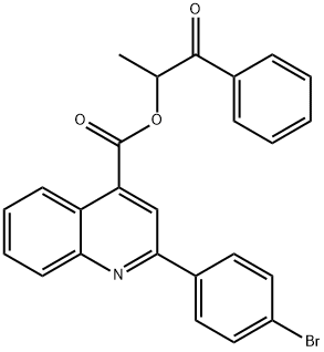 1-methyl-2-oxo-2-phenylethyl 2-(4-bromophenyl)-4-quinolinecarboxylate