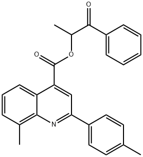 1-methyl-2-oxo-2-phenylethyl 8-methyl-2-(4-methylphenyl)-4-quinolinecarboxylate