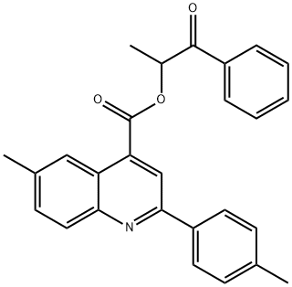 1-methyl-2-oxo-2-phenylethyl 6-methyl-2-(4-methylphenyl)-4-quinolinecarboxylate