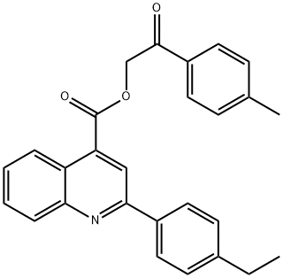 2-(4-methylphenyl)-2-oxoethyl 2-(4-ethylphenyl)-4-quinolinecarboxylate