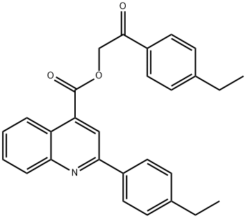 2-(4-ethylphenyl)-2-oxoethyl 2-(4-ethylphenyl)-4-quinolinecarboxylate