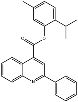 2-isopropyl-5-methylphenyl 2-phenyl-4-quinolinecarboxylate