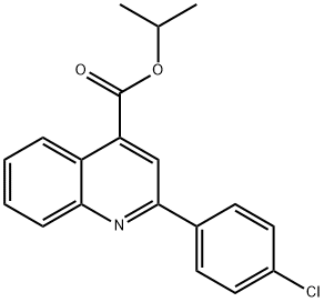 isopropyl 2-(4-chlorophenyl)-4-quinolinecarboxylate Structural