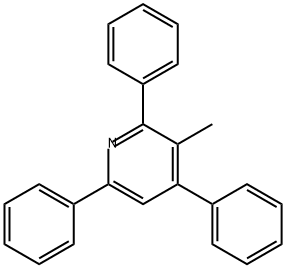 3-Methyl-2,4,6-triphenylpyridine Structural