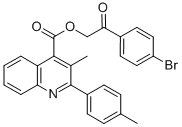 2-(4-bromophenyl)-2-oxoethyl 3-methyl-2-(4-methylphenyl)-4-quinolinecarboxylate