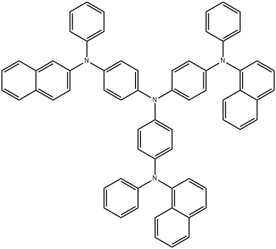 1,4-Benzenediamine, N-2-naphthalenyl-N',N'-bis[4-(1-naphthalenylphenylamino)phenyl]-N-phenyl- Structural