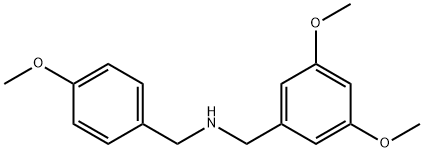 (3,5-DIMETHOXY-BENZYL)-(4-METHOXY-BENZYL)-AMINE Structural