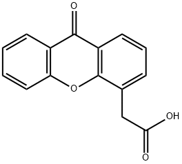 xanthenone-4-acetic acid Structural