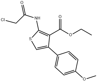 2-(2-CHLORO-ACETYLAMINO)-4-(4-METHOXY-PHENYL)-THIOPHENE-3-CARBOXYLIC ACID ETHYL ESTER