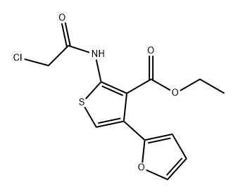 3-THIOPHENECARBOXYLIC ACID, 2-[(2-CHLOROACETYL)AMINO]-4-(2-FURANYL)-, ETHYL ESTER