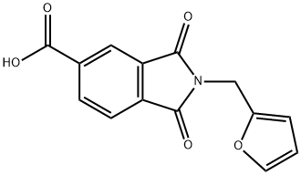 2-(2-FURYLMETHYL)-1,3-DIOXOISOINDOLINE-5-CARBOXYLIC ACID Structural