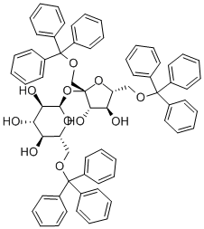 6,1',6'-tri-O-tribenzylsucrose Structural