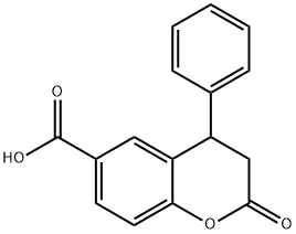 6-CARBOXYL-4-PHENYL-3,4-DIHYDROCOUMARIN Structural