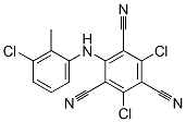 2,4-Dichloro-6-[(3-chloro-2-methylphenyl)amino]-1,3,5-benzenetricarbonitrile