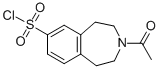 3-ACETYL-2,3,4,5-TETRAHYDRO-1H-BENZO[D]AZEPINE-7-SULFONYL CHLORIDE Structural