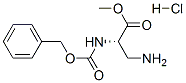 METHYL 2-(S)-[N-CARBOBENZYLOXY]AMINO-3-AMINOPROPIONATE, HYDROCHLORIDE Structural