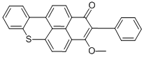 3-methoxy-2-phenyl-1H-naphtho[2,1,8-mna]thioxanthen-1-one Structural