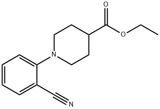 ethyl 1-(2-cyanophenyl)piperidine-4-carboxylate Structural