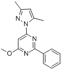 PYRIMIDINE, 4-(3,5-DIMETHYL-1H-PYRAZOL-1-YL)-6-METHOXY-2-PHENYL-