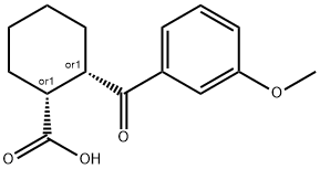 CIS-2-(3-METHOXYBENZOYL)CYCLOHEXANE-1-CARBOXYLIC ACID Structural