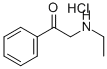 ETHANONE, 2-(ETHYLAMINO)-1-PHENYL-, HYDROCHLORIDE Structural