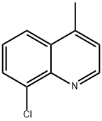 Quinoline, 8-chloro-4-Methyl- Structural