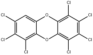 1,2,3,4,6,7,8-HEPTACHLORODIBENZO-P-DIOXIN Structural