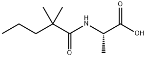 Alanine,  N-(2,2-dimethyl-1-oxopentyl)- Structural