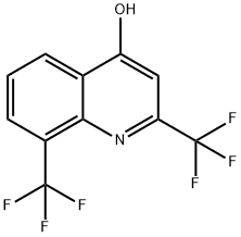 2,8-Bis(trifluoromethyl)-4-quinolinol Structural