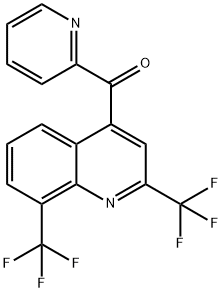 bis[2,8-di(trifluoromethyl)quinolin-4-yl-2-pyridyl] ketone Structural