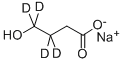 SODIUM 4-HYDROXYBUTYRATE-3,3,4,4-D4 Structural