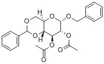 BENZYL 2,3-DI-O-ACETYL-4,6-O-BENZYLIDEN-ALPHA-D-GLUCOPYRANOSIDE Structural