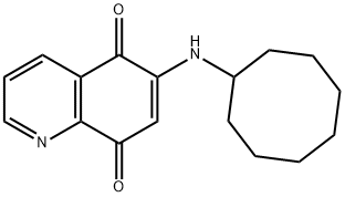 6-(cyclooctylamino)-5,8-quinolinequinone Structural