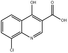 8-CHLORO-4-HYDROXYQUINOLINE-3-CARBOXYLIC ACID Structural