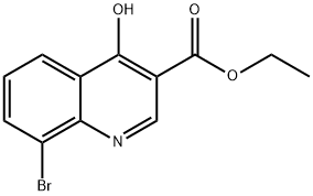 ETHYL 8-BROMO-4-HYDROXYQUINOLINE-3-CARBOXYLATE Structural