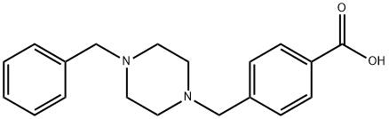 4-(4-BENZYLPIPERAZIN-1-YLMETHYL)BENZOIC ACID Structural