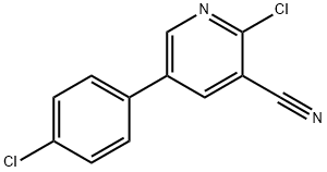 2-CHLORO-5-(4-CHLOROPHENYL)NICOTINONITRILE Structural