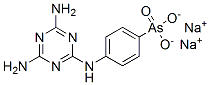 disodium [4-[(4,6-diamino-1,3,5-triazin-2-yl)amino]phenyl]arsonate Structural