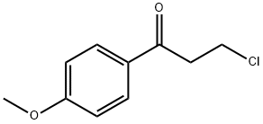 3-Chloro-1-(4-methoxyphenyl)propan-1-one Structural