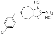 4H-THIAZOLO[4,5-D]AZEPIN-2-AMINE, 6-[(4-CHLOROPHENYL)METHYL]-5,6,7,8-TETRAHYDRO-, DIHYDROCHLORIDE Structural