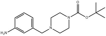 TERT-BUTYL 4-(3-AMINOBENZYL)PIPERAZINE-1-CARBOXYLATE Structural