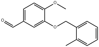 4-METHOXY-3-[(2-METHYLBENZYL)OXY]BENZALDEHYDE Structural