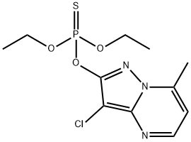 O-(3-chloro-7-methylpyrazolo[1,5-a]pyrimidin-2-yl) O,O-diethyl thiophosphate Structural