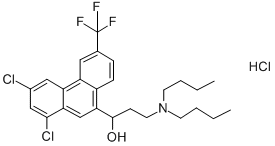 Halofantrine hydrochloride Structural