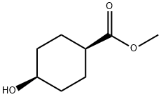 Cyclohexanecarboxylic acid, 4-hydroxy-, Methyl ester, cis- Structural