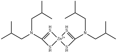 Zinc diisobutyldithiocarbamate Structural